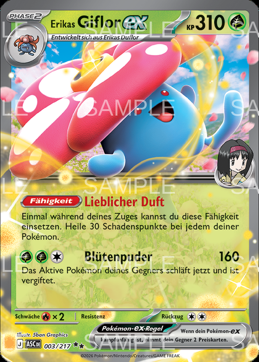 003 Erikas Giflor ex - Erika's Vileplume ex - ASC 003/217