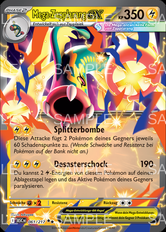 061 Mega Zapplarang ex - Mega Eelektross ex - ASC 061/217
