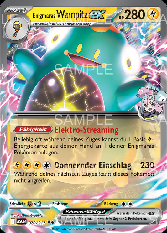 070 Enigmaras Wampitz ex - Iono's Bellibolt ex - ASC 070/217