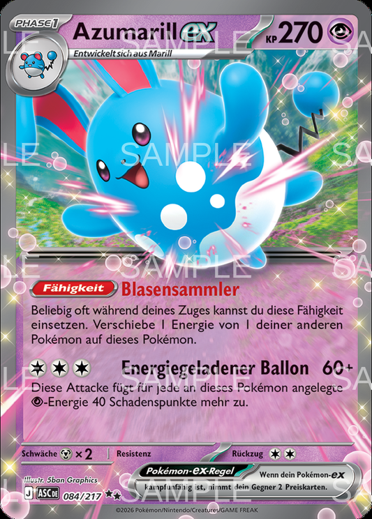 084 Azumarill ex - Azumarill ex - ASC 084/217