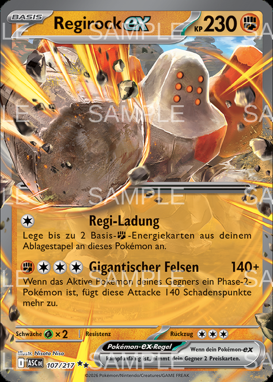 107 Regirock ex - Regirock ex - ASC 107/217