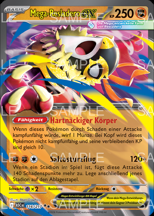 116 Mega Resladero ex - Mega Hawlucha ex - ASC 116/217
