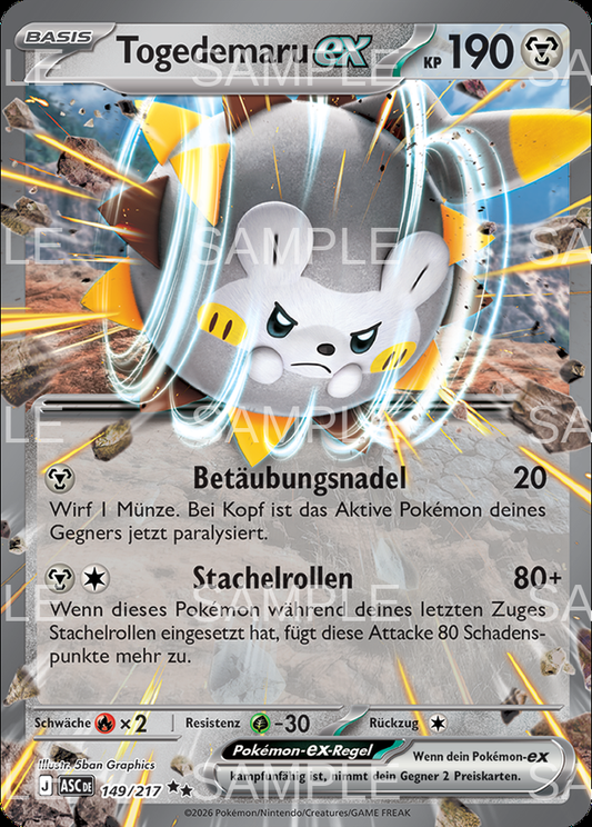 149 Togedemaru ex - Togedemaru ex - ASC 149/217
