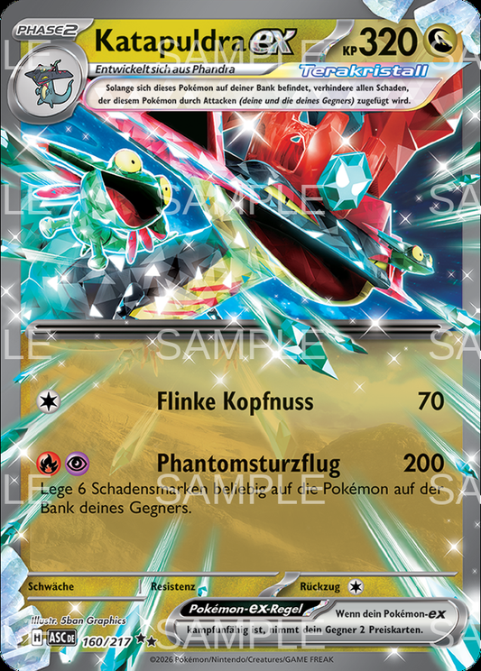 160 Katapuldra ex - Dragapult ex - ASC 160/217