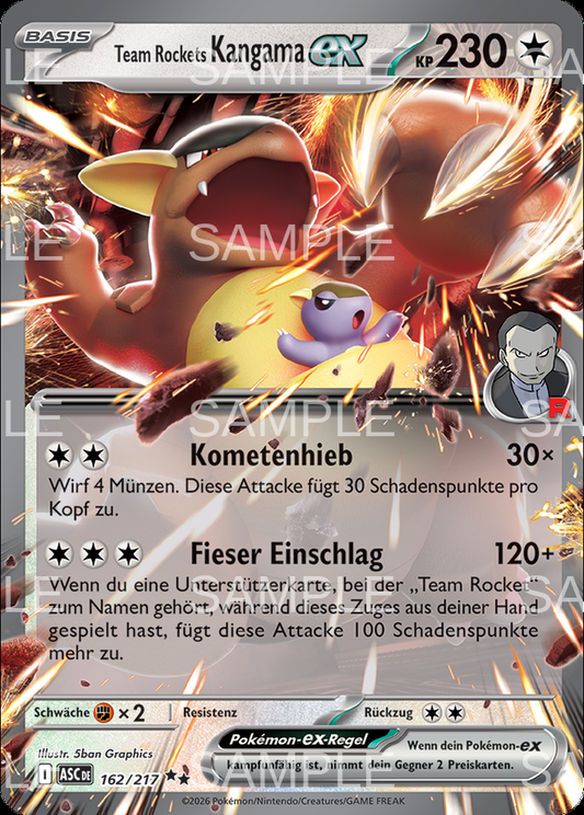 162 Team Rockets Kangama ex - Team Rocket's Kangaskhan ex - ASC 162/217