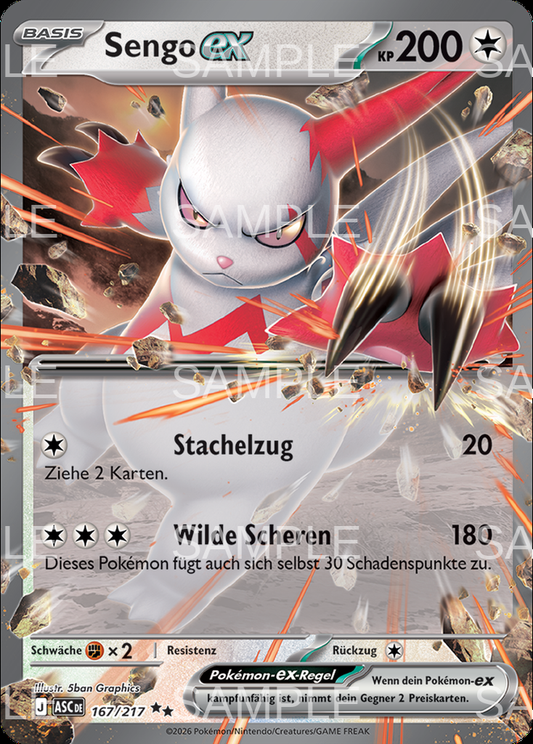 167 Sengo ex - Zangoose ex - ASC 167/217