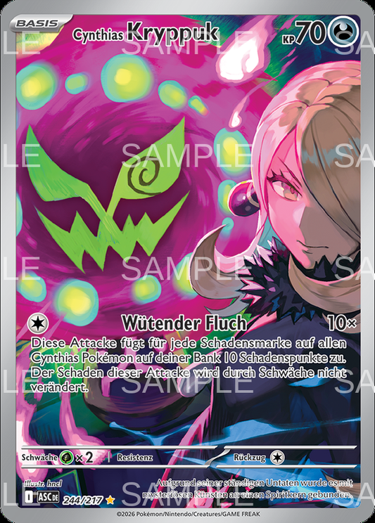 244 Cynthias Kryppuk - Cynthia's Spiritomb - ASC 244/217
