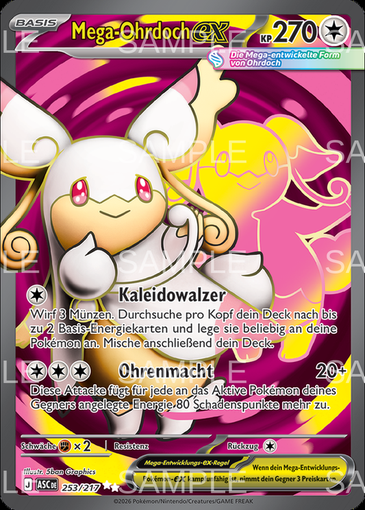 253 Mega Ohrdoch ex - Mega Audino ex - ASC 253/217