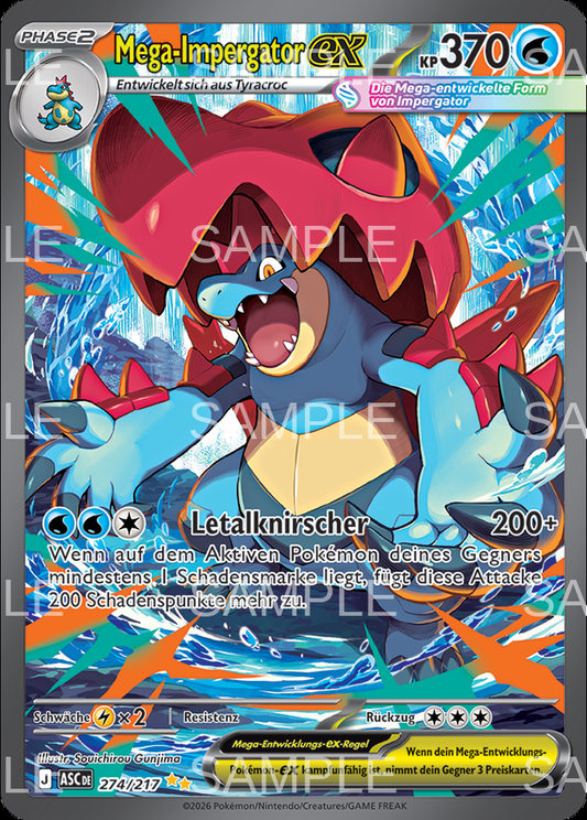 274 Mega Impergator ex - Mega Feraligatr ex - ASC 274/217