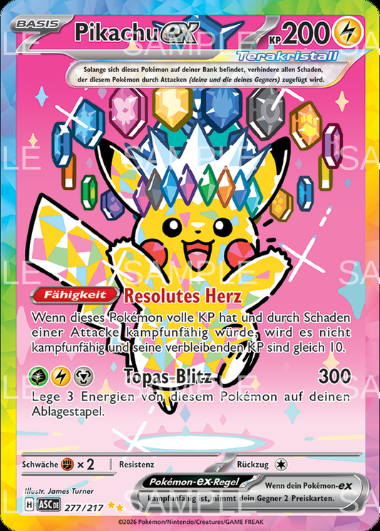 277 Pikachu ex - Pikachu ex - ASC 277/217