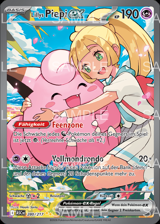 280 Lillys Piepi ex - Lillie's Clefairy ex - ASC 280/217