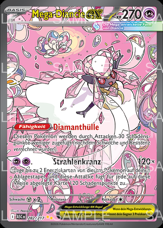 282 Mega Diancie ex - Mega Diancie ex - ASC 282/217
