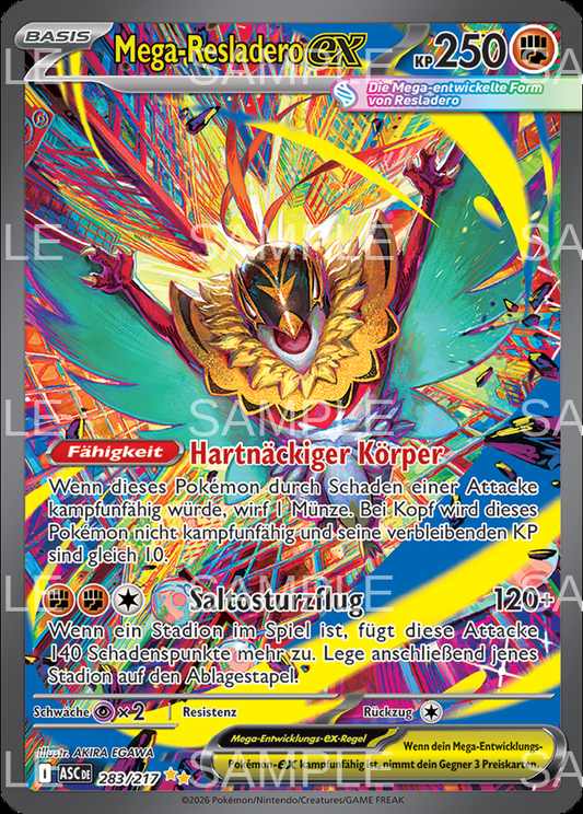 283 Mega Resladero ex - Mega Hawlucha ex - ASC 283/217