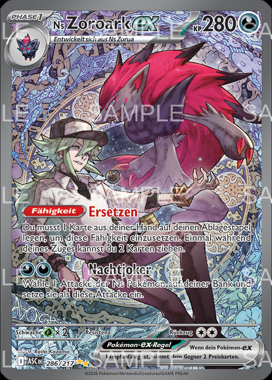 286 Ns Zoroark ex - N's Zoroark ex - ASC 286/217