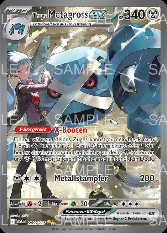289 Troys Metagross ex - Steven's Metagross ex - ASC 289/217