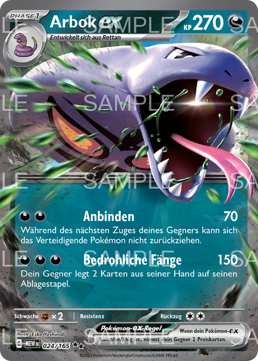 024 Arbok ex - Arbok ex - MEW 024/165