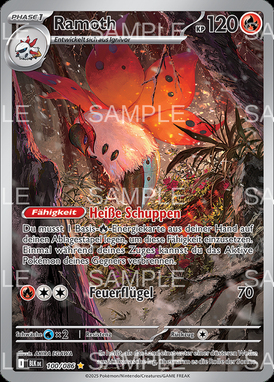 100 Ramoth - Volcarona - BLK 100/086