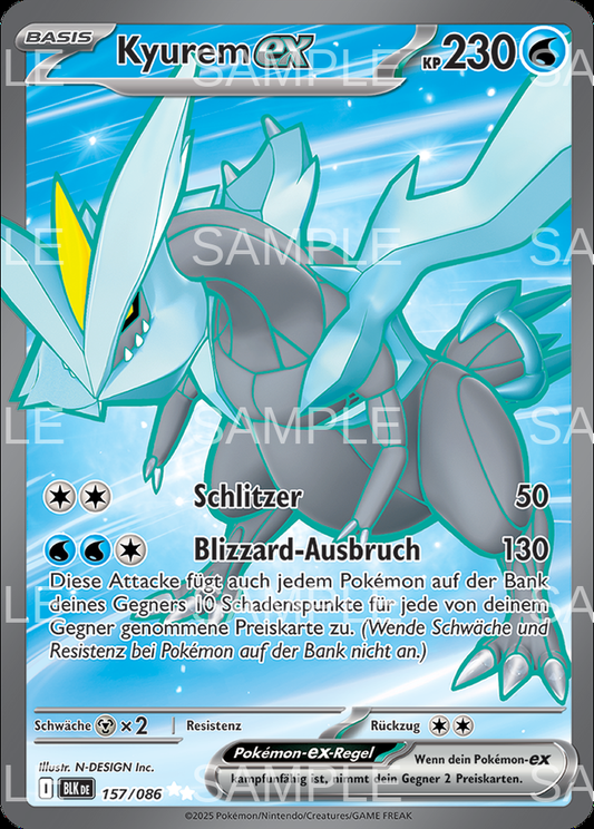 157 Kyurem ex - Kyurem ex - BLK 157/086