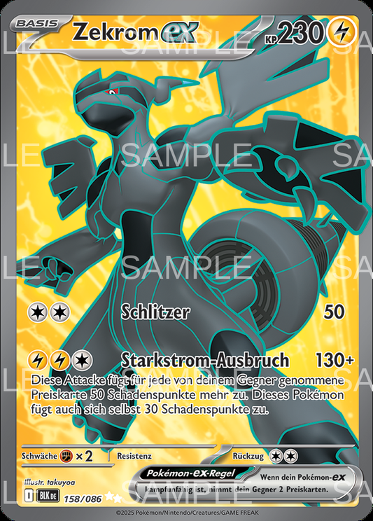 158 Zekrom ex - Zekrom ex - BLK 158/086