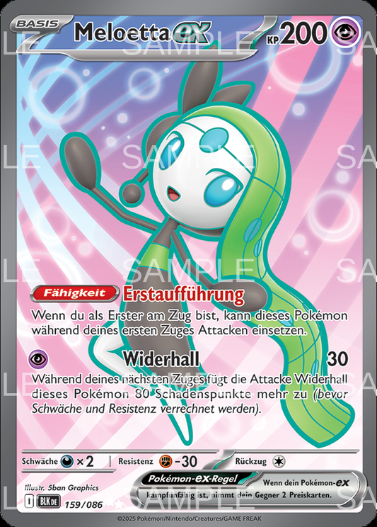 159 Meloetta ex - Meloetta ex - BLK 159/086