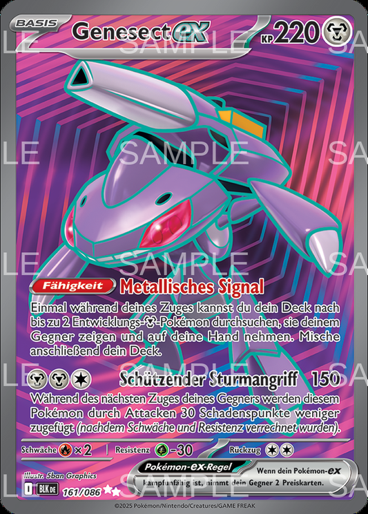 161 Genesect ex - Genesect ex - BLK 161/086