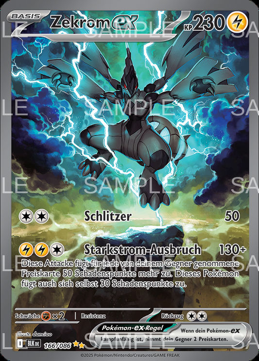 166 Zekrom ex - Zekrom ex - BLK 166/086
