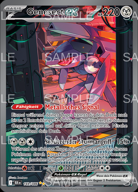 169 Genesect ex - Genesect ex - BLK 169/086