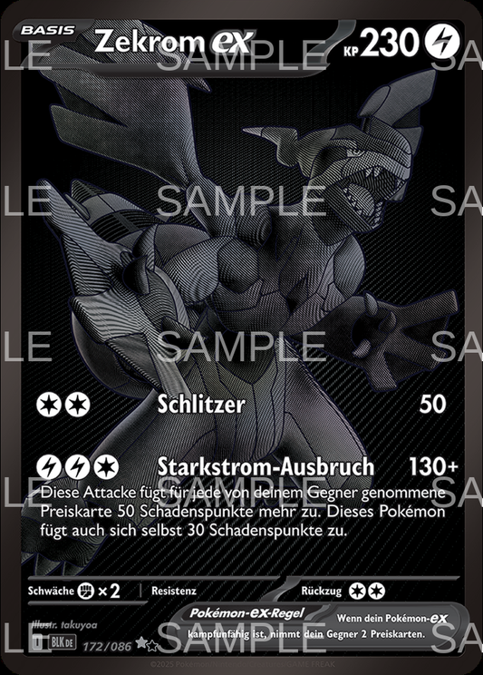 172 Zekrom ex - Zekrom ex - BLK 172/086
