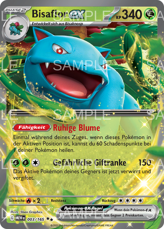 003 Bisaflor ex - Venusaur ex - MEW 003/165