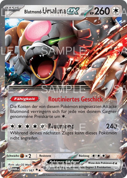 141 Blutmond-Ursaluna ex - Bloodmoon Ursaluna ex - TWM 141/167