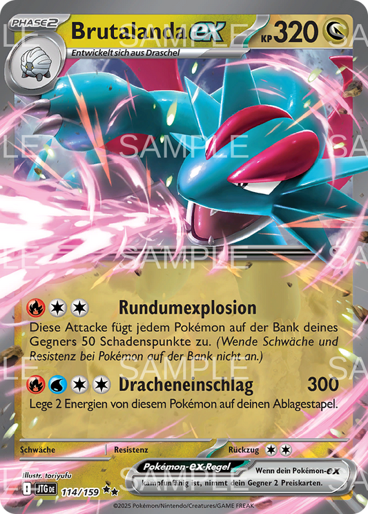 114 Brutalanda ex - Salamence ex - JTG 114/159