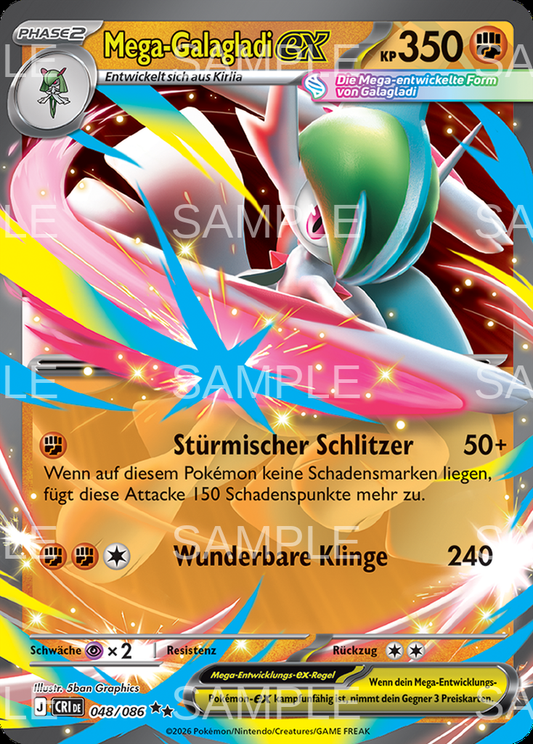 048 Mega Galagladi ex - Mega Gallade ex - CRI 048/86