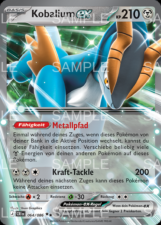 064 Kobalium ex - Cobalion ex - CRI 064/86