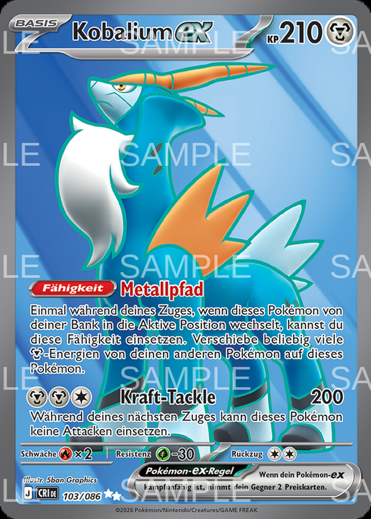 103 Kobalium ex - Cobalion ex - CRI 103/86