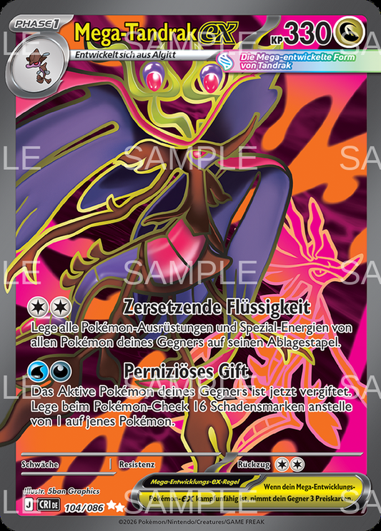 104 Mega Tandrak ex - Mega Dragalge ex - CRI 104/86