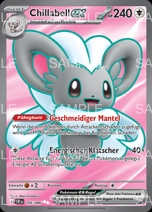 105 Chillabell ex - Cinccino ex - CRI 105/86