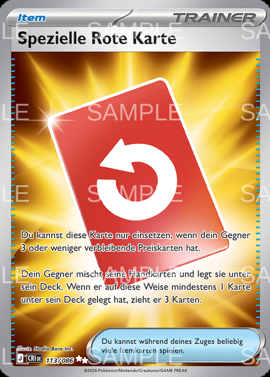 113 Special Red Card - Special Red Card - CRI 113/86