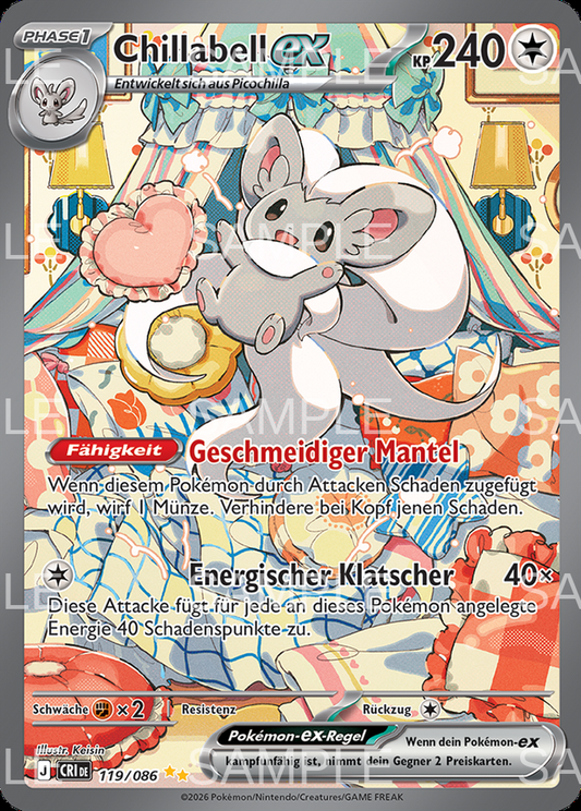 119 Chillabell ex - Cinccino ex - CRI 119/86