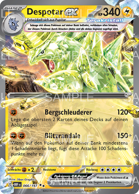 066 Despotar ex - Tyranitar ex - OBF 066/197