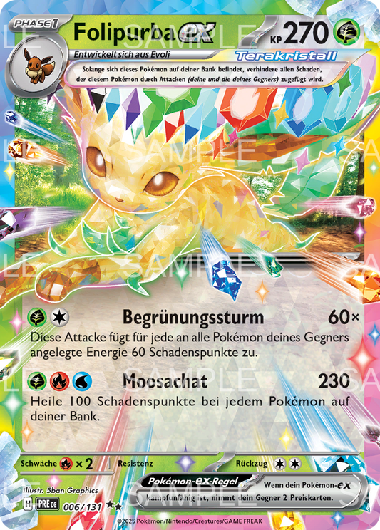 006 Folipurba ex - Leafeon ex - PRE 006/131