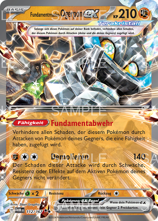 112 Fundamentmaske-Ogerpon ex - Cornerstone Mask Ogerpon ex - TWM 112/167