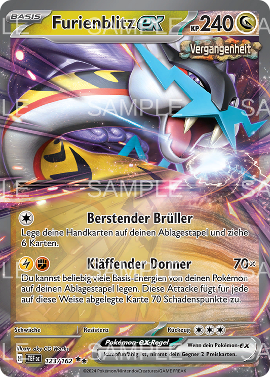 123 Furienblitz ex - Raging Bolt ex - TEF 123/162