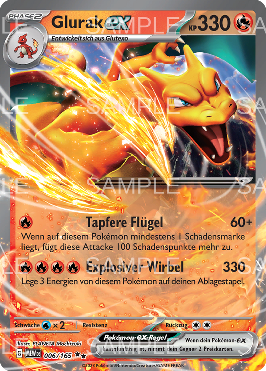 006 Glurak ex - Charizard ex - MEW 006/165