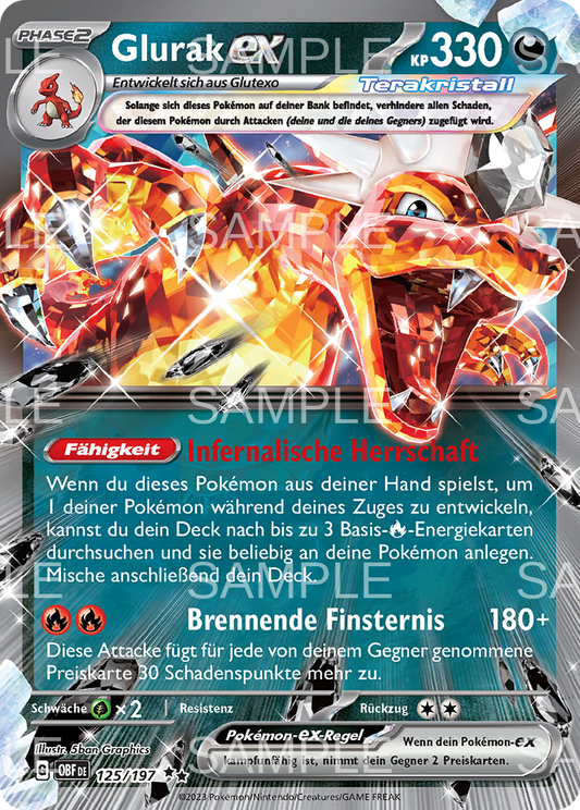125 Glurak ex - Charizard ex - OBF 125/197