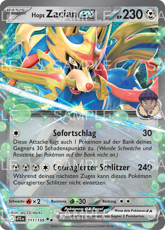 111 Hops Zacian ex - Hop's Zacian ex - JTG 111/159