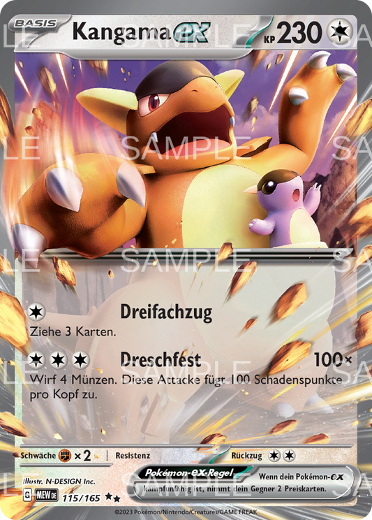 115 Kangama ex - Kangaskhan ex - MEW 115/165