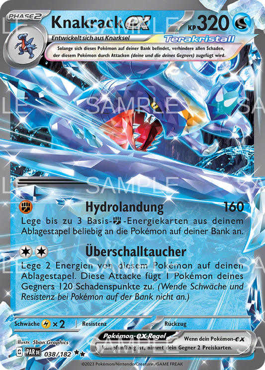 038 Knakrack ex - Garchomp ex - PAR 038/182