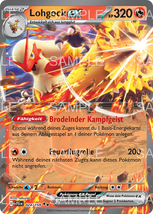 024 Lohgock ex - Blaziken ex - JTG 024/159