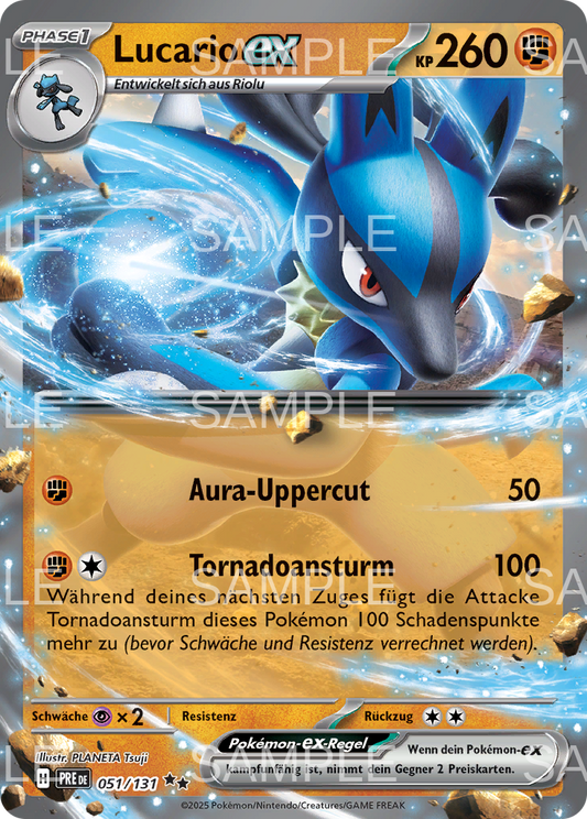 051 Lucario ex - Lucario ex - PRE 051/131