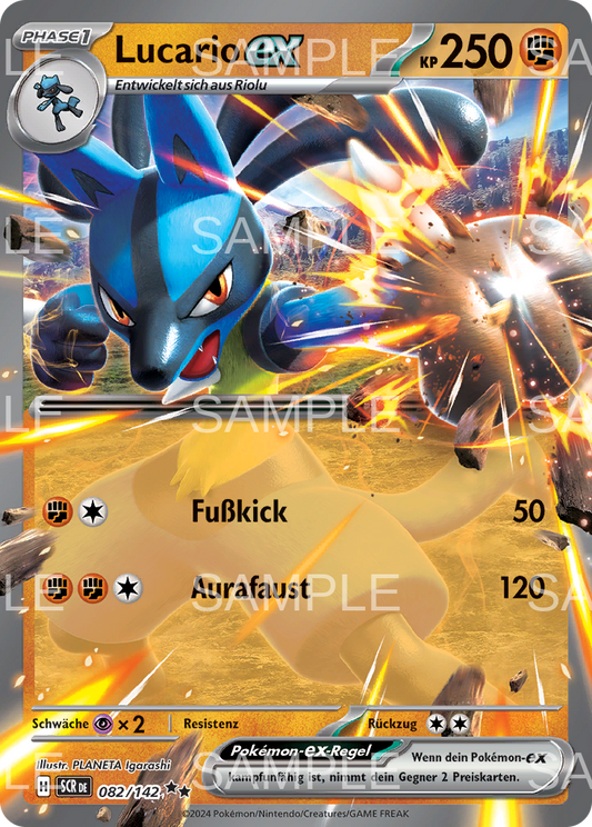 082 Lucario ex - Lucario ex - SCR 082/142
